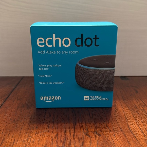 Open box, never used Amazon Echo Dot 3rd Gen Black - Picture 1 of 3